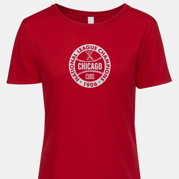 1906 Chicago Cubs Artwork: ICONIC® Women's 100% Cotton T-Shirt