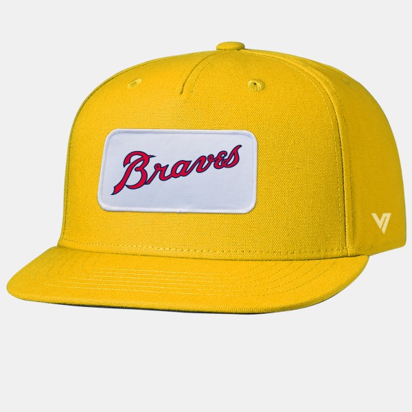 1966 Atlanta Braves Wool Blend Flexcap Rectangle Patch Hat by Vintage Brand