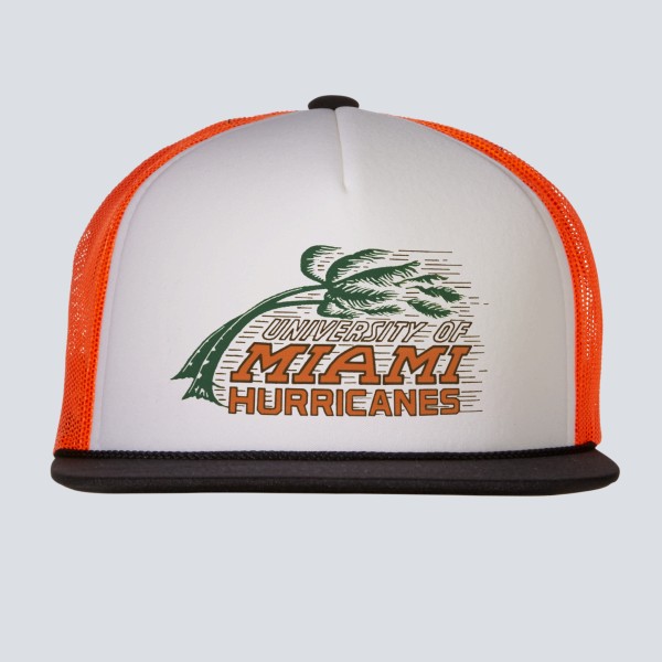 University Of Miami Hurricanes Black Baseball Cap 