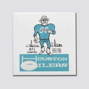 1960 Houston Oilers Artwork: Men’s Colorblock Raglan Hood