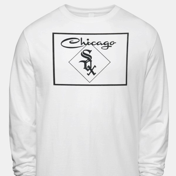 1959 Chicago White Sox Iconic Men's Long-⁠Sleeve T-⁠Shirt by Vintage Brand