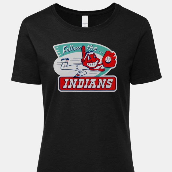 1954 Cleveland Indians Artwork: ICONIC® Women's 60/40 Blend T-Shirt