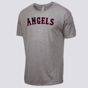 Mens Los Angeles Angels of Anaheim Pride Graphic T-Shirt - White