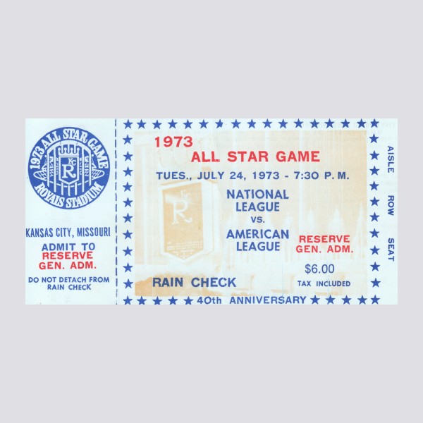 KANSAS CITY ROYALS 1973 ALL STAR GAME ART CANVAS COLLECTION