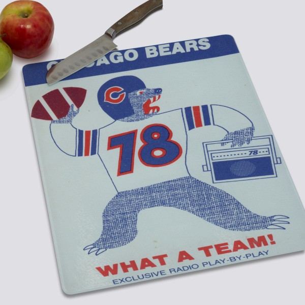 1985 Chicago Bears Artwork: Cutting Board