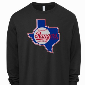 1982 Texas Rangers Men's Premium Blend Ring-Spun Long-Sleeve T-Shirt by Vintage Brand