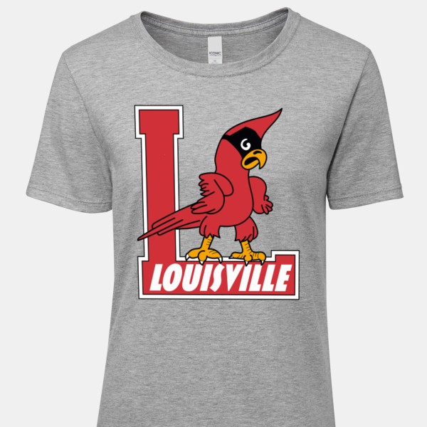 Women's Heathered Red Louisville Cardinals Coater Tri-Blend Raglan