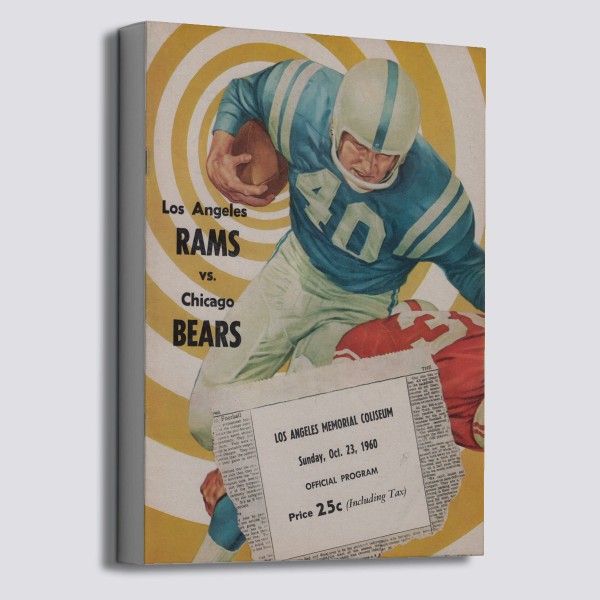 1947 Los Angeles Rams Artwork: Poster