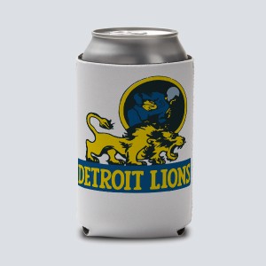 Detroit Lions Crest Logo Can Cooler Koozie