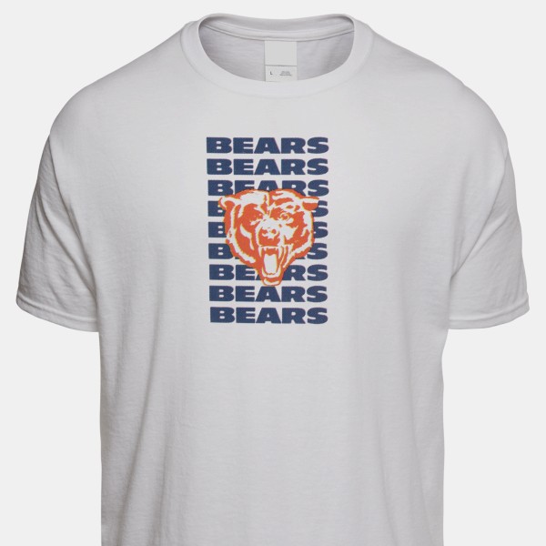 Men's Majestic Heathered Charcoal Chicago Bears Showtime Logo T-Shirt 