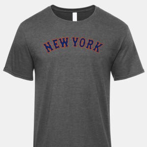 New York Mets '81 T-Shirt from Homage. | Light Blue | Vintage Apparel from Homage.