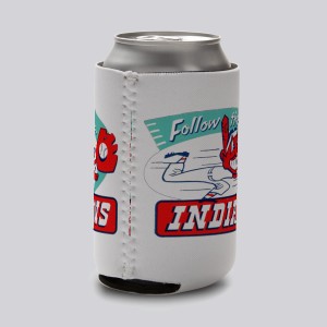 Caucasians Cleveland Indians Chief Wahoo Funny Can Koozie Wrap