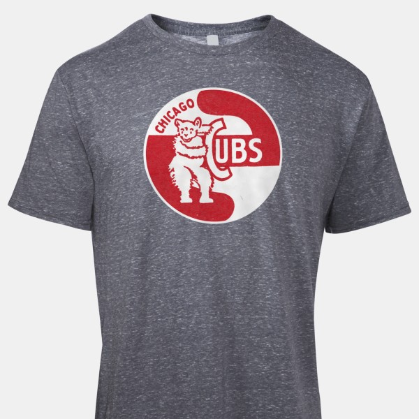1933 Chicago Cubs Artwork: Men's Retro Heather T-Shirt