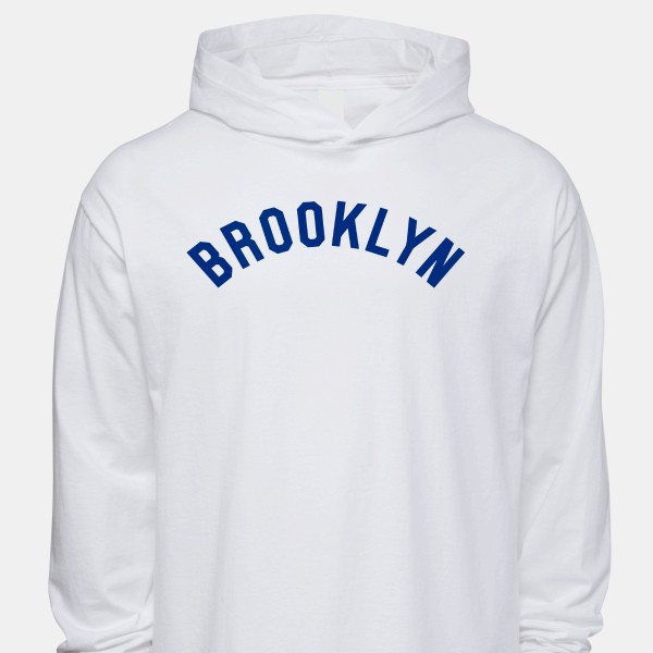1925 Brooklyn Dodgers Artwork: Men's Cotton Jersey Hooded Long