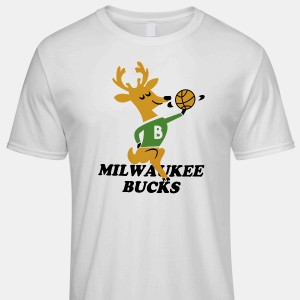 Milwaukee Bucks Sweatshirt, Basketball Vintage Crewneck Short Sleeve