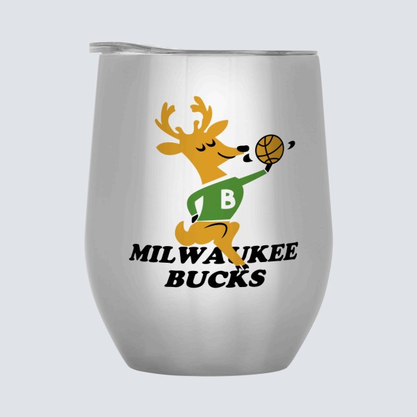 1969 Milwaukee Bucks Artwork: 20 oz Stainless Steel Tumbler