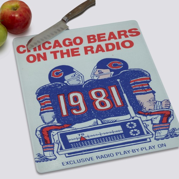 chicago bears cutting board