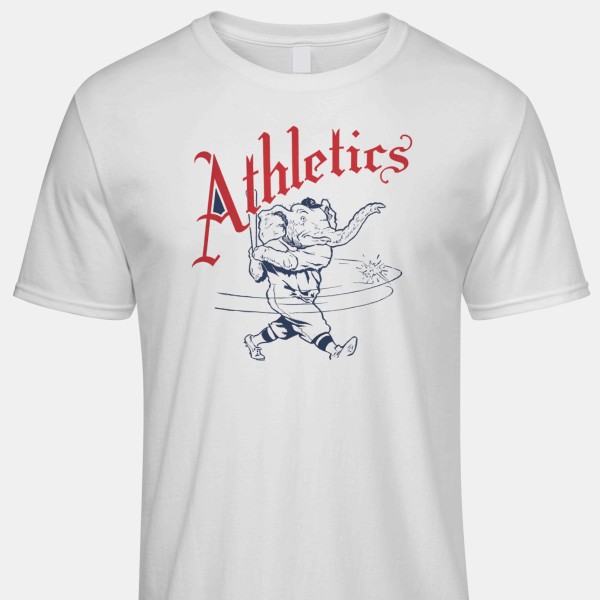1949 Philadelphia Athletics Artwork: ICONIC® Men's 100% Cotton T-Shirt