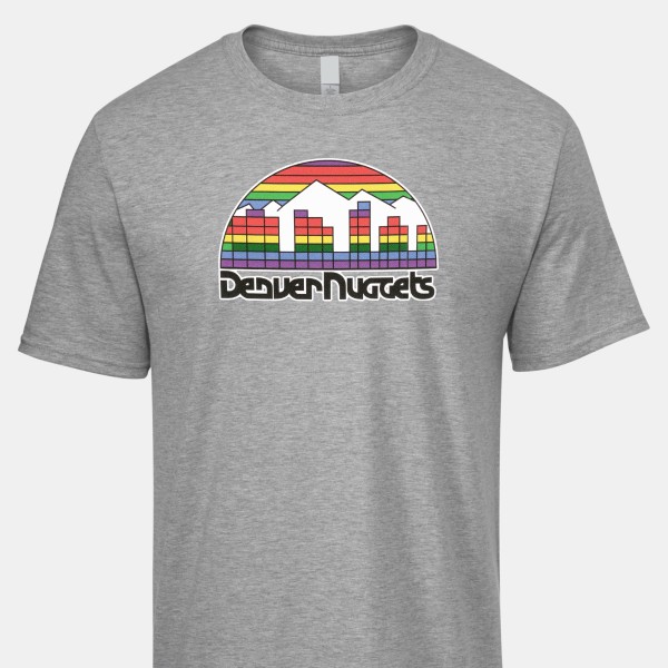 1980 Denver Nuggets Artwork: ICONIC® Men's 100% Cotton T-Shirt