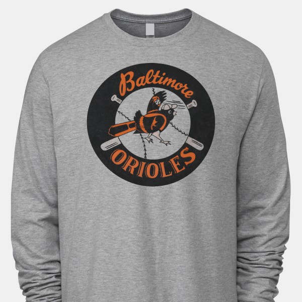 1966 Baltimore Orioles Artwork: Men's Retro Heather T-Shirt
