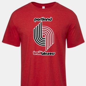 CustomCat Portland Trail Blazers Vintage NBA T-Shirt Red / S