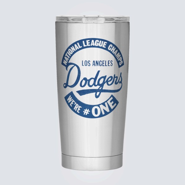 Dodgers Baseball Tumbler 