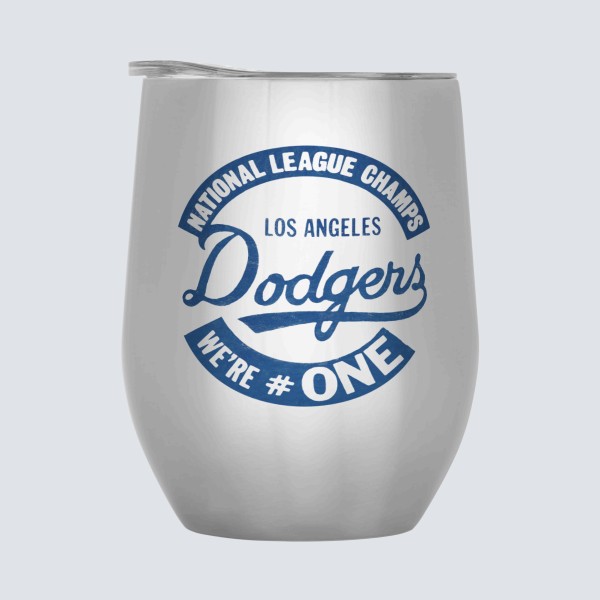 1959 Los Angeles Dodgers Artwork: 12 oz Stainless Steel Wine Tumbler