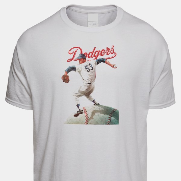 Los Angeles Dodgers Dodger Stadium 1962 Baseball TRI-BLEND Tee Shirt 