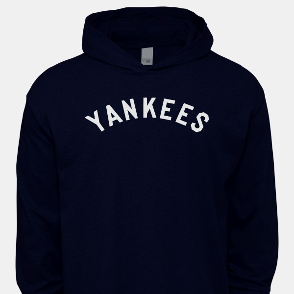 1927 New York Yankees Artwork: Men's Cotton Jersey Hooded Long Sleeve T- shirt