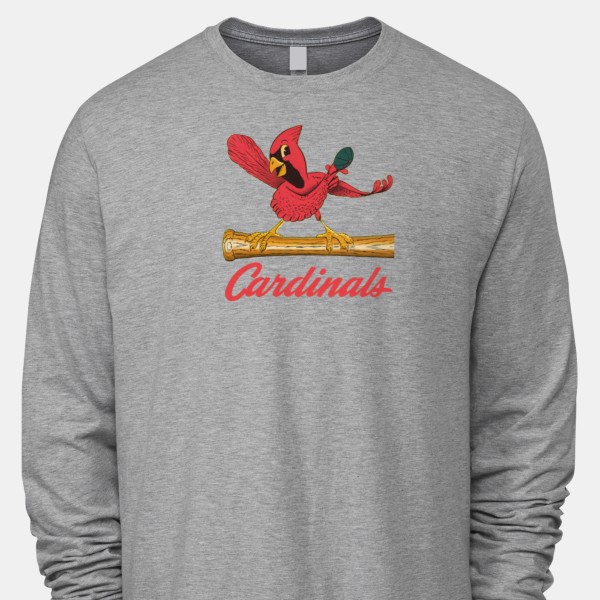1950 St. Louis Cardinals Iconic Men's Long-⁠Sleeve T-⁠Shirt by Vintage Brand