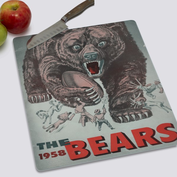 chicago bears cutting board