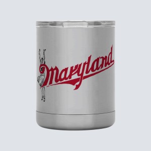 1953 Maryland Terrapins Artwork: 10 oz Stainless Steel Lowball